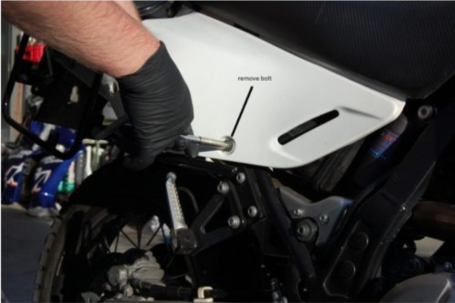 How to install a DR650 Starter Cap