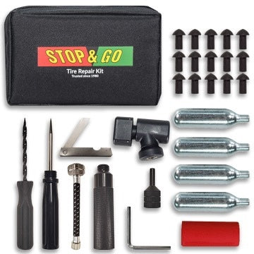 Stop & Go Pocket Tire Plugger plus CO2 Inflation Kit 1001A for tubeless tires