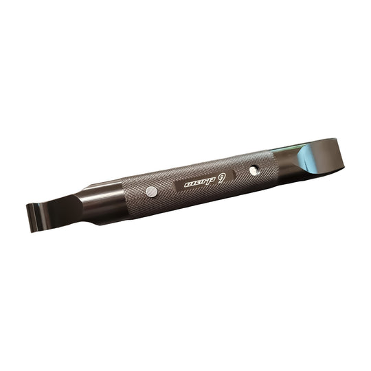 Warp 9 Polaris RZR belt and clutch tool with a knurled handle and W9 logo