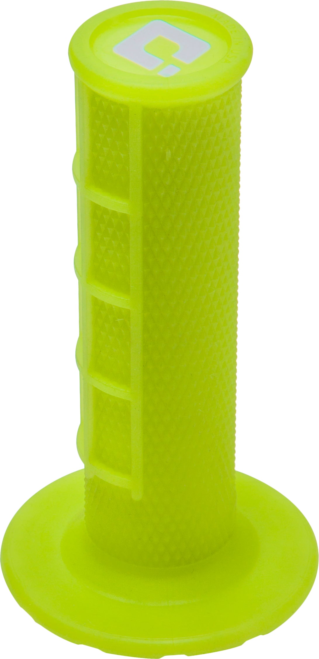 ODI half-waffle V2 lock-on grips in neon yellow