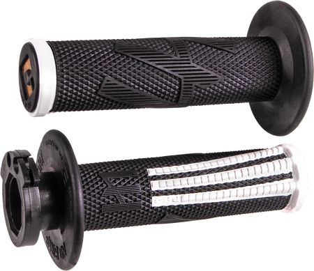 ODI Emig Pro V2 lock-on grips in black and white