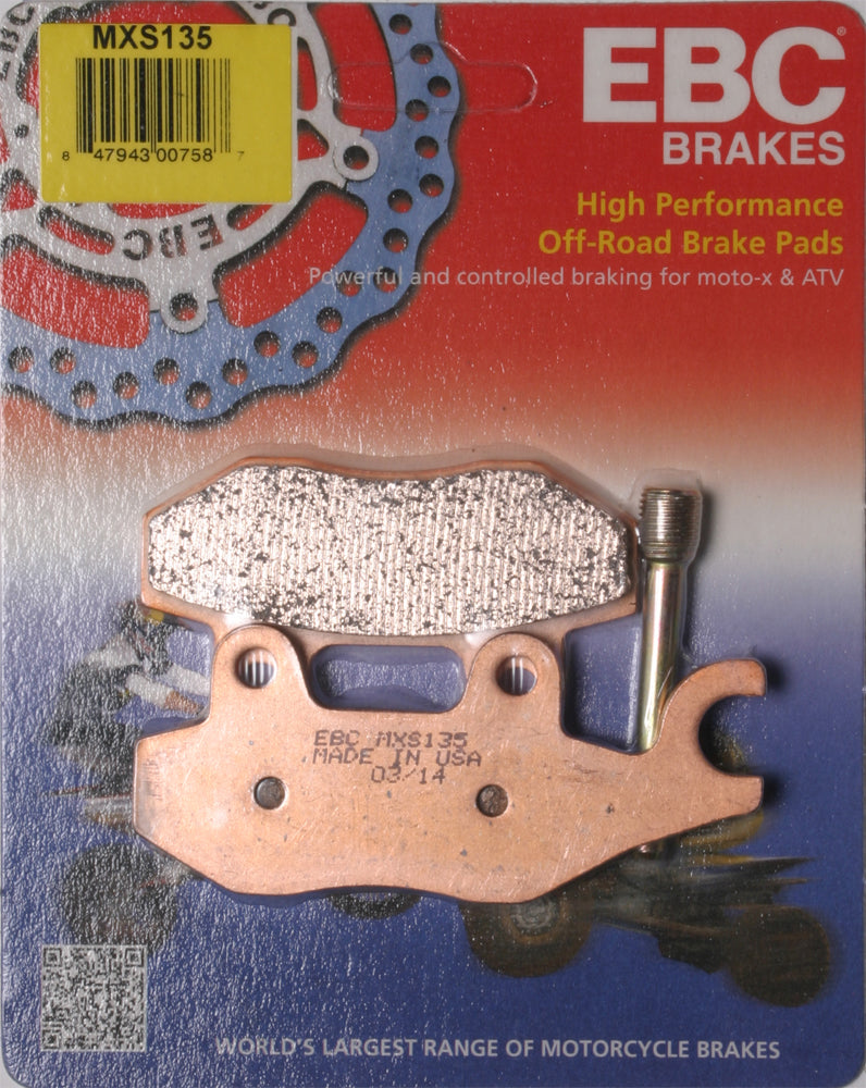 EBC MXS135 race sintered front brake pads for the Kawasaki KLX