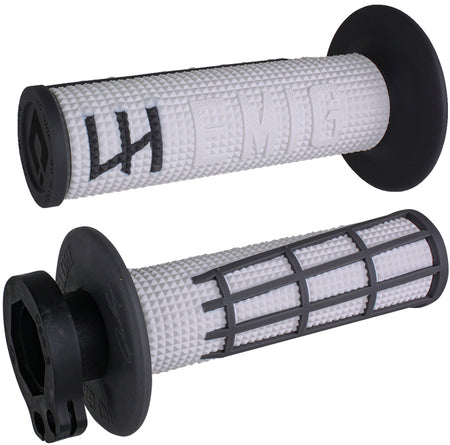 ODI Emig 2.0 V2 lock-on grips in white and graphite