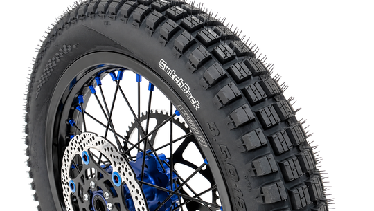 Warp 9 Switchback 16 x 3.50 dual sport tire, tread view