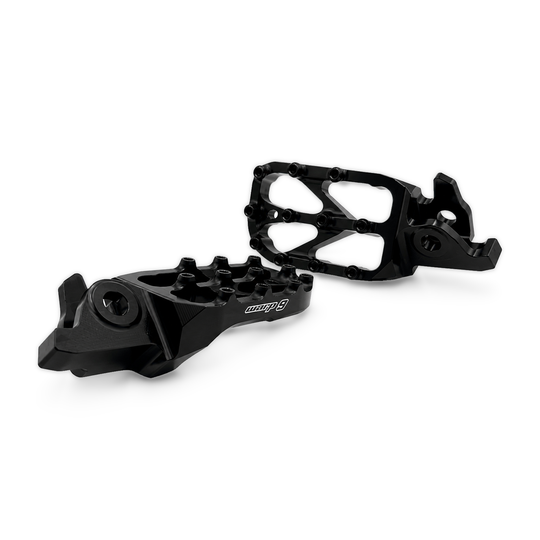 Warp 9 Honda CRF250L and CRF300L Elite foot pegs in black anodized aluminum