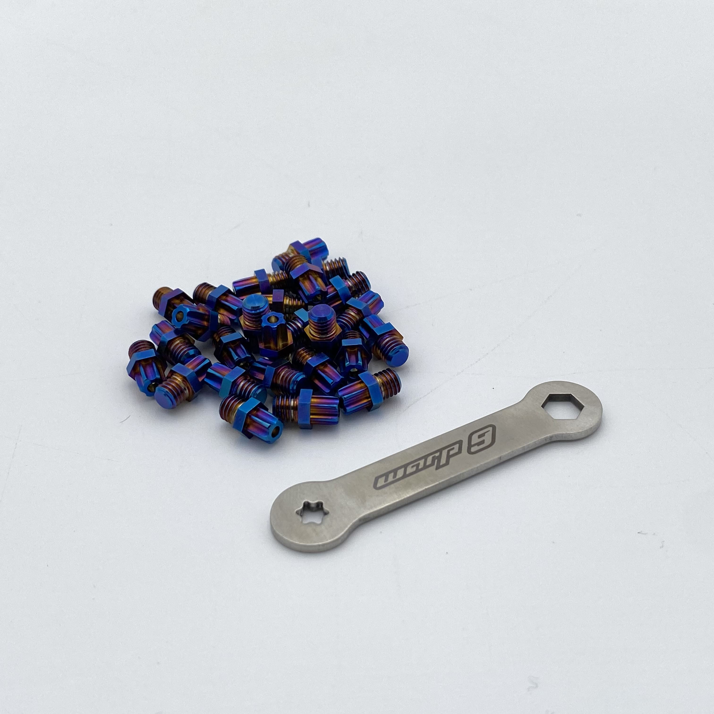 Titanium Rolo Foot Titanium Elite Foot Peg Screws (Collective) – Warp9Racing