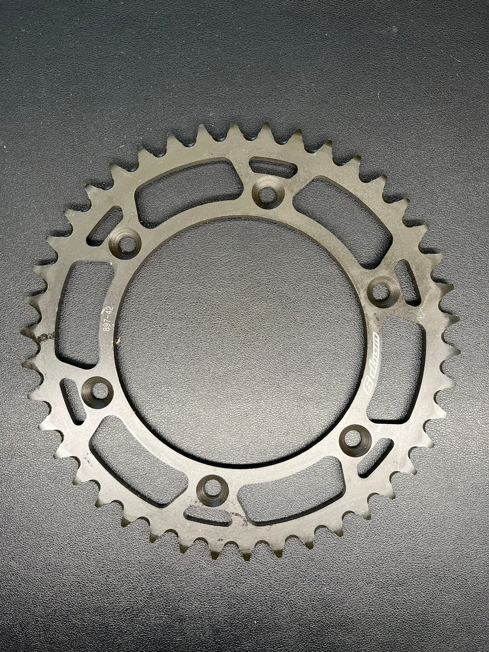 KTM 42T BLACK STEEL SPROCKET