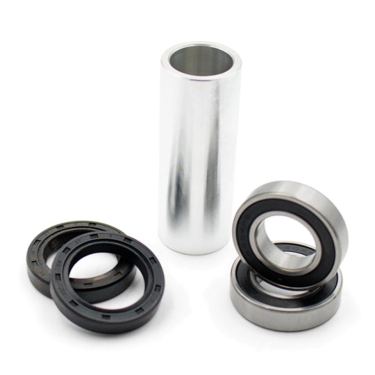 Warp 9 rear wheel bearing kit: sealed bearings, seals and an aluminum distance tube