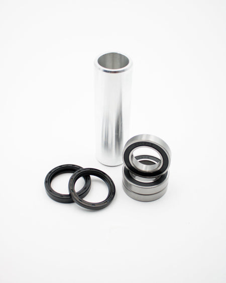 Warp 9 rear wheel bearing kit: sealed bearings, seals and an aluminum distance tube