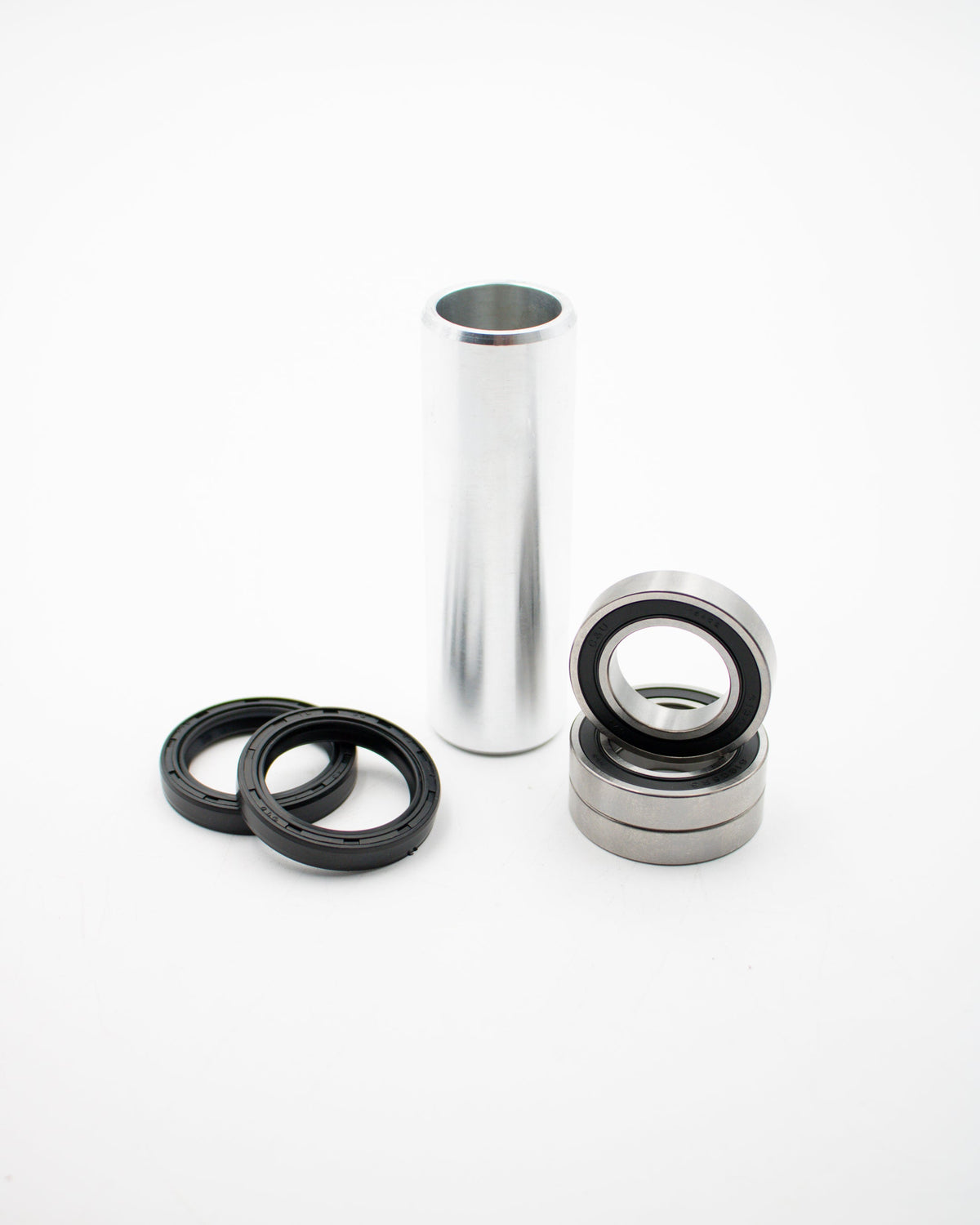 Warp 9 rear wheel bearing kit: sealed bearings, seals and an aluminum distance tube
