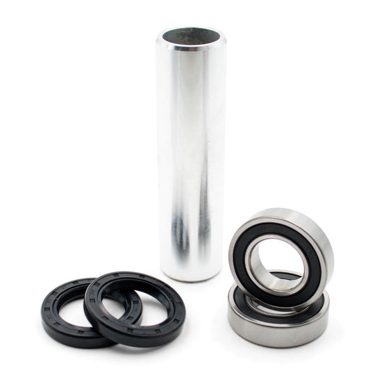 Warp 9 rear wheel bearing kit: sealed bearings, seals and an aluminum distance tube