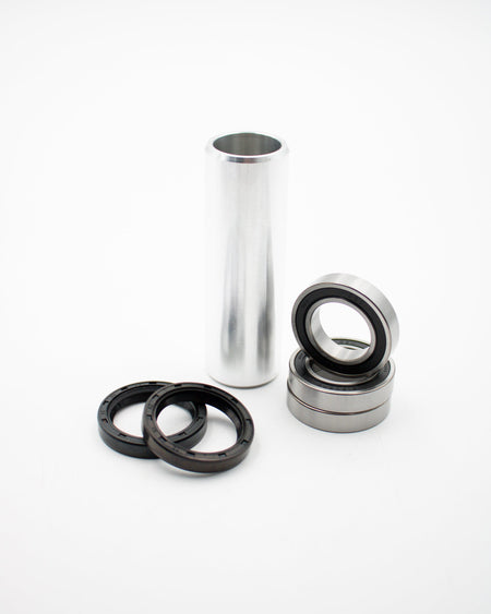 Warp 9 rear wheel bearing kit: sealed bearings, seals and an aluminum distance tube