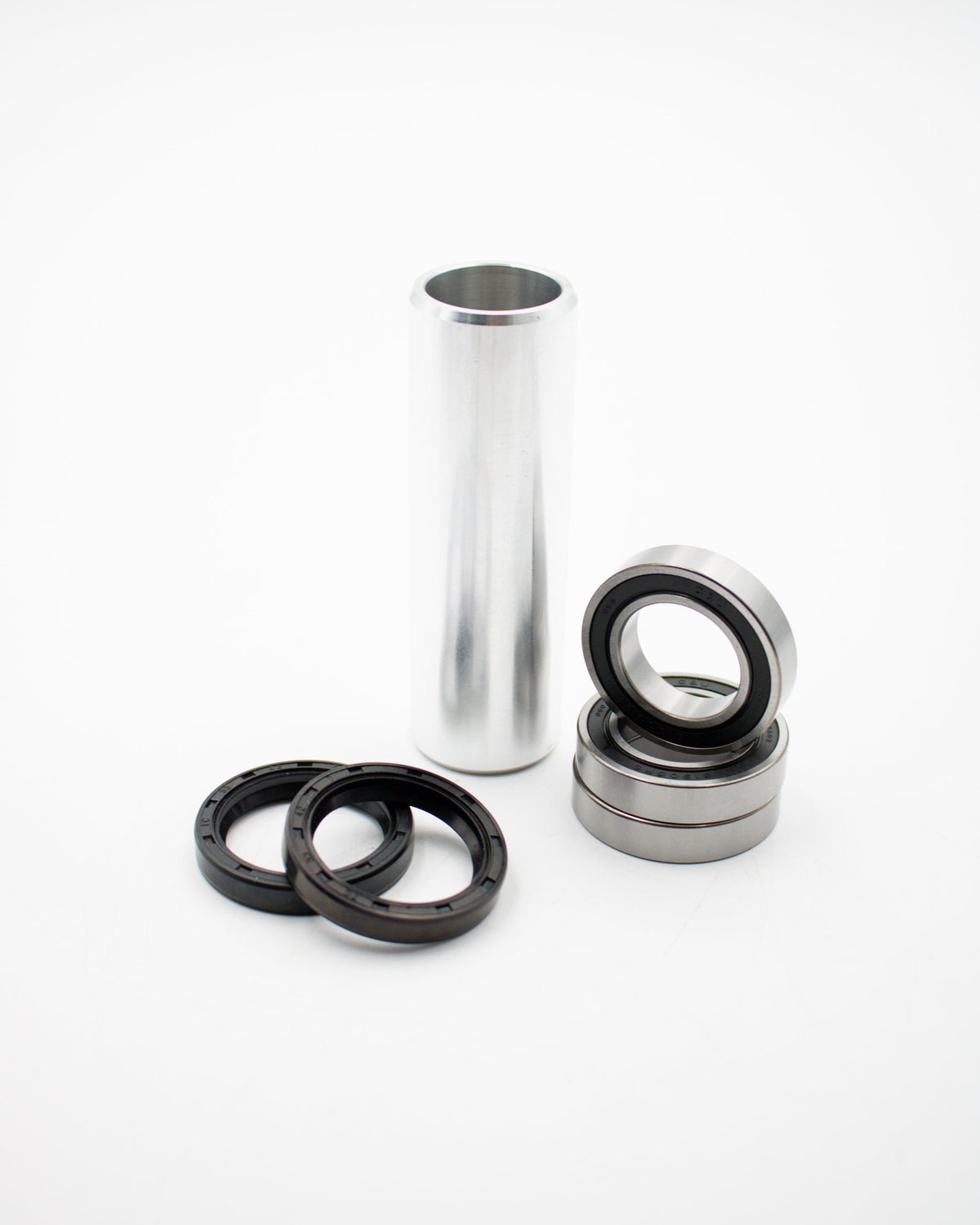 Warp 9 rear wheel bearing kit: sealed bearings, seals and an aluminum distance tube