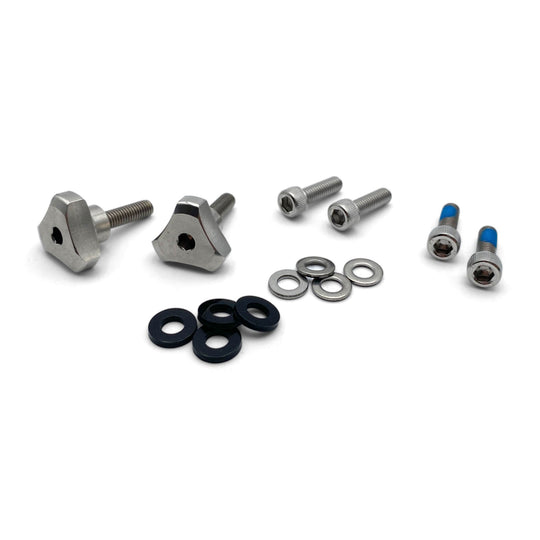 Warp 9 Big Light hardware kit: two aluminum thumb screws, socket head bolts and washers
