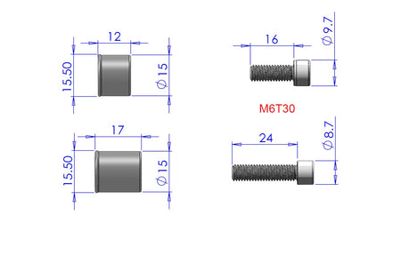 Warp 9 Surron Light Bee Jackshaft Hardware Kit