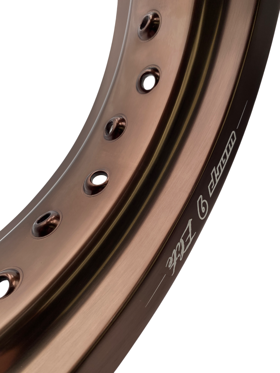 Warp 9 supermoto rim in magnesium anodized aluminum
