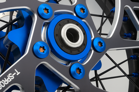 Titanium Rear Sprocket Bolts – Talaria MX5 (Burnt Blue)