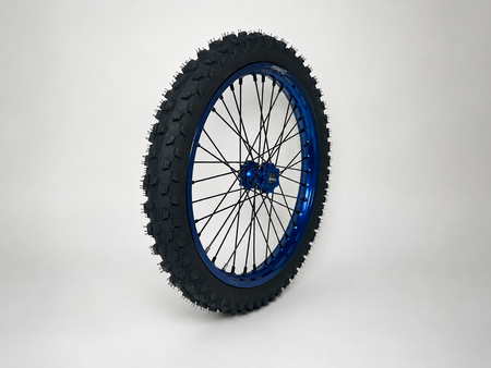 Warp 9 MXE-9 70/100-19 front tire, side view