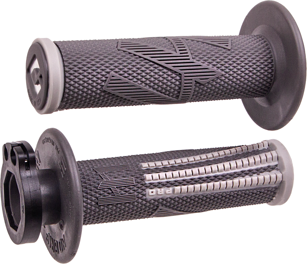 ODI Emig Pro V2 lock-on grips in graphite and grey