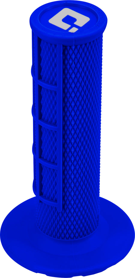 ODI half-waffle V2 lock-on grips in blue