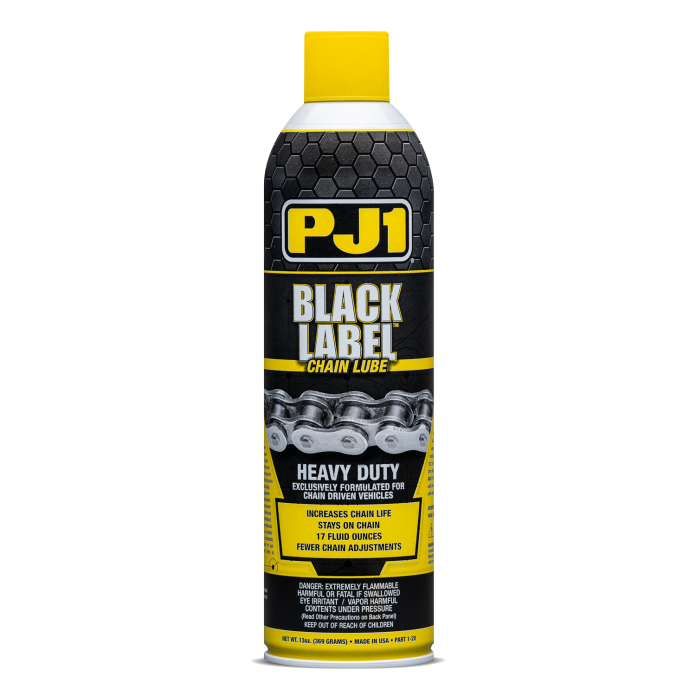 PJ1 Black Label Chain Lube 13 oz aerosol can, part 1-20