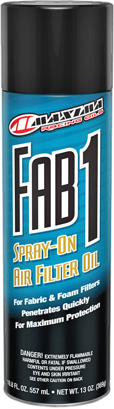 Maxima FAB-1 Spray-On Air Filter Oil 13 oz aerosol can, part 61920
