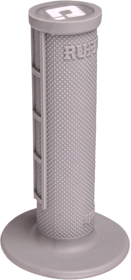 ODI half-waffle V2 lock-on grips in grey soft compound