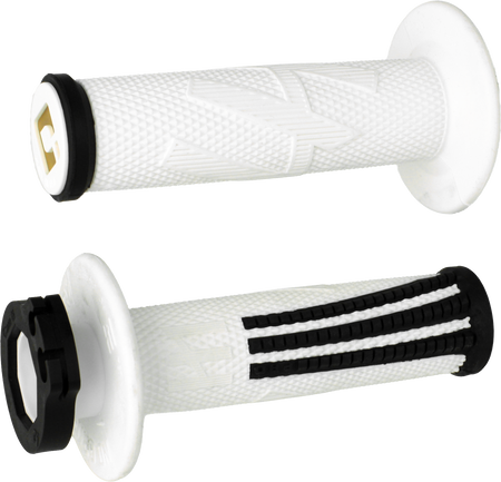 ODI Emig Pro V2 lock-on grips in white and black