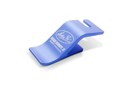 Side view of Motion Pro Bead Buddy II showing the spoke hook slot and bead-holding lip