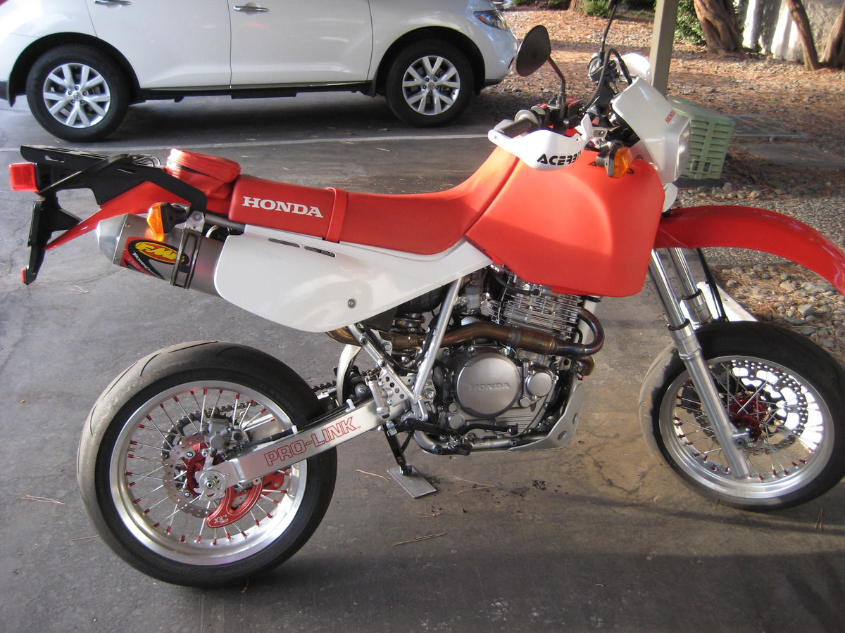 2020 Honda XR650L with silver rims and red hubs, photo 2 of 2