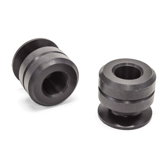 Warp 9 replacement axle slider spools in black UHMW plastic